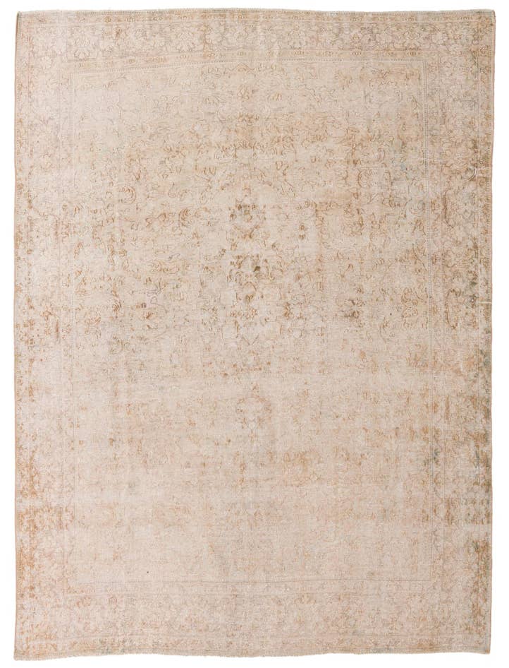 Detail image of 8' x 10' 8 Hand Knotted Ultra Vintage Persian Wool Rug