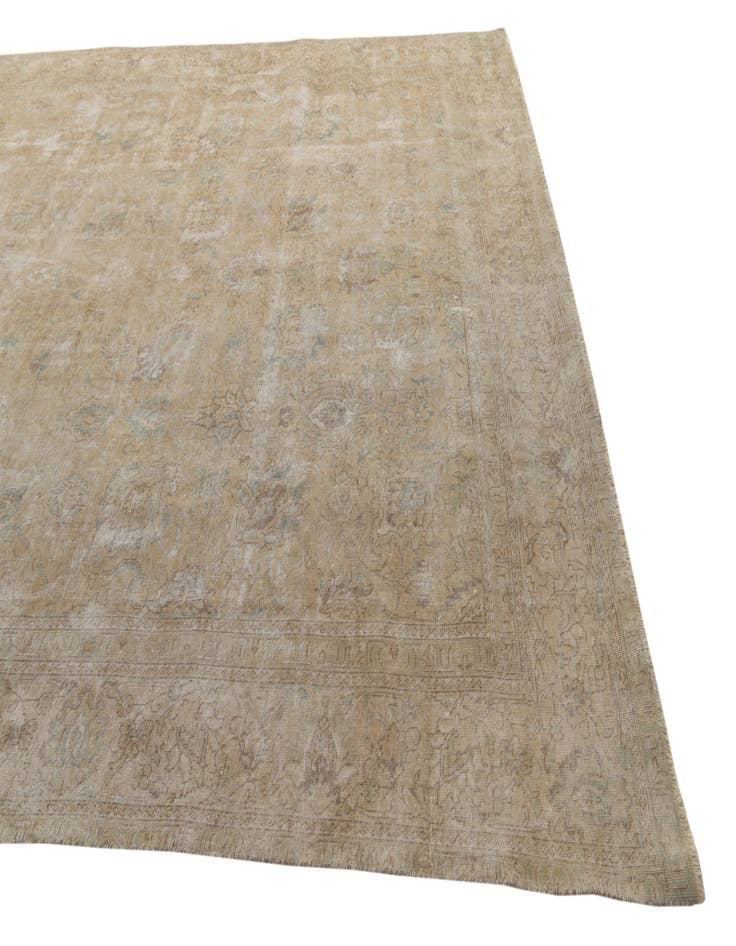 Detail image of 9' x 11'  Hand Knotted Ultra Vintage Persian Wool Rug