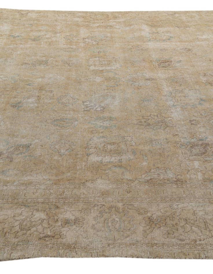 Detail image of 9' x 11'  Hand Knotted Ultra Vintage Persian Wool Rug