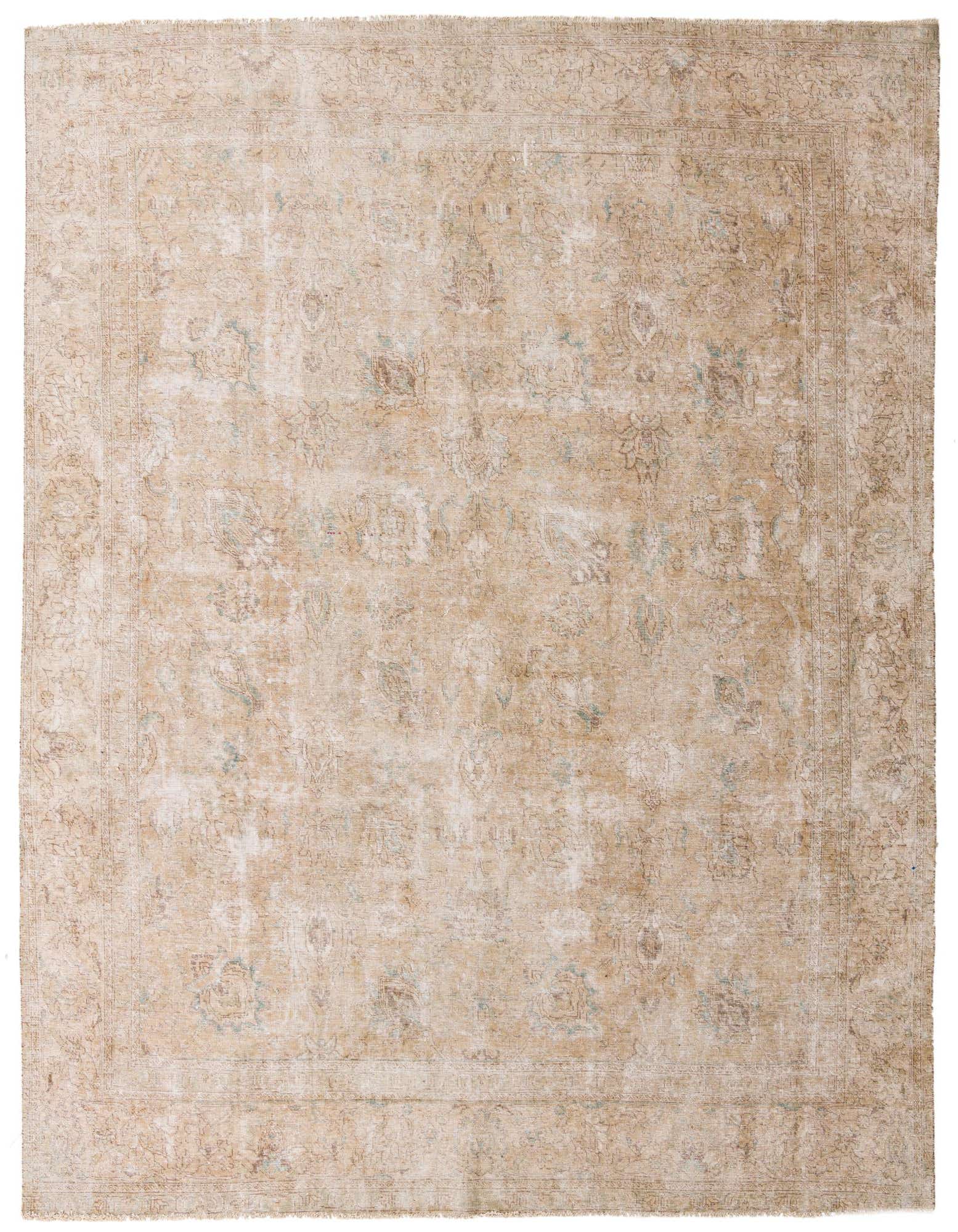 Primary image 9' x 11'  Hand Knotted Ultra Vintage Persian Wool Rug