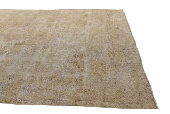 9' 10 x 12' 6 Hand Knotted Ultra Vintage Persian Wool Rug
