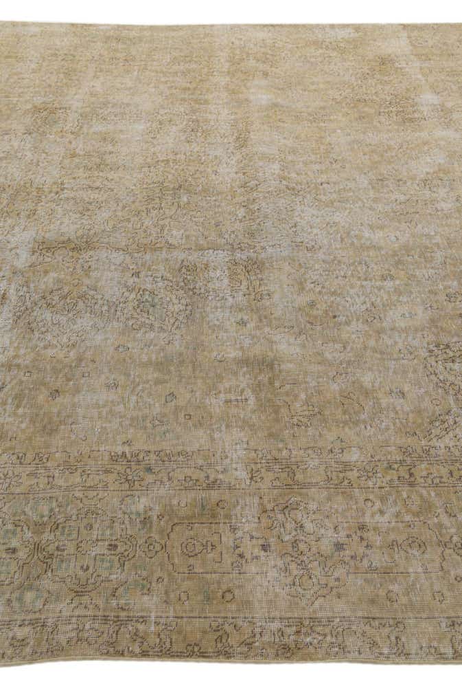 9' 10 x 12' 6 Hand Knotted Ultra Vintage Persian Wool Rug