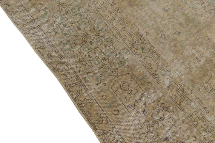 9' 10 x 12' 6 Hand Knotted Ultra Vintage Persian Wool Rug