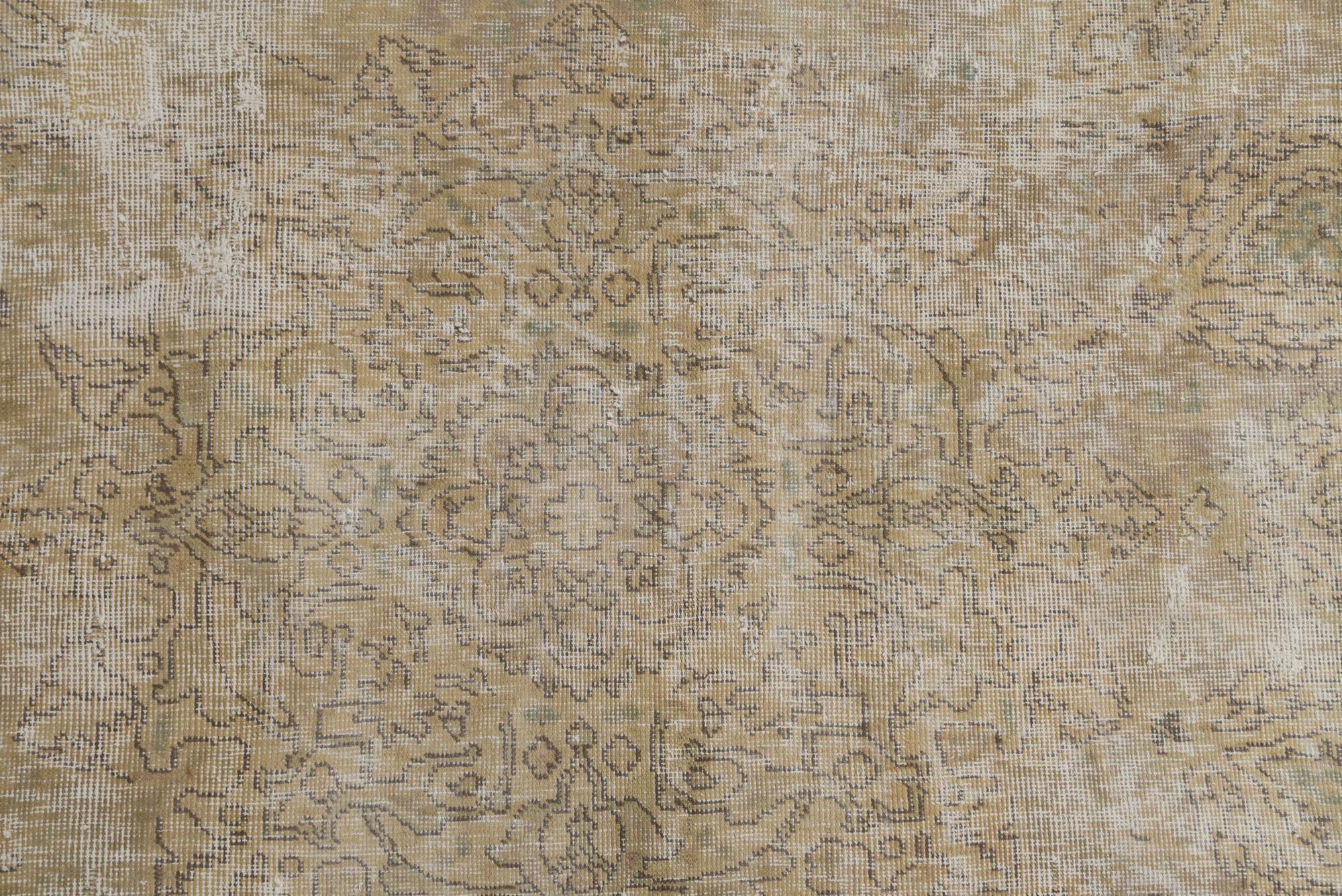 9' 10 x 12' 6 Hand Knotted Ultra Vintage Persian Wool Rug