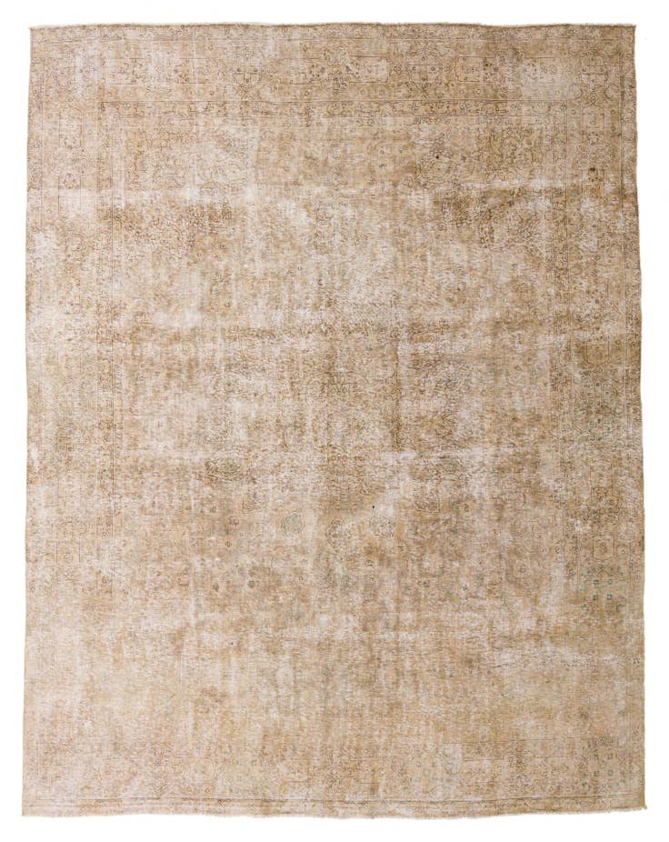 Detail image of 9' 10 x 12' 6 Hand Knotted Ultra Vintage Persian Wool Rug