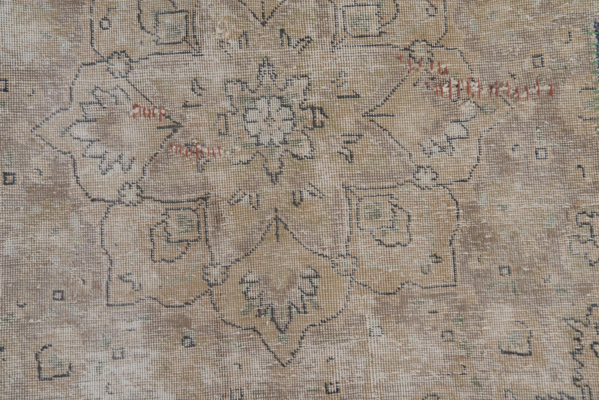 9' 7 x 12' 5 Hand Knotted Ultra Vintage Persian Wool Rug
