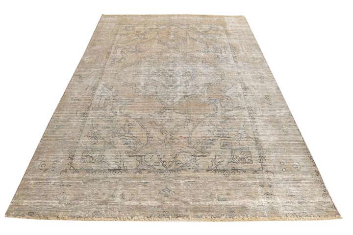 6' 2 x 9' 2 Hand Knotted Ultra Vintage Persian Wool Rug