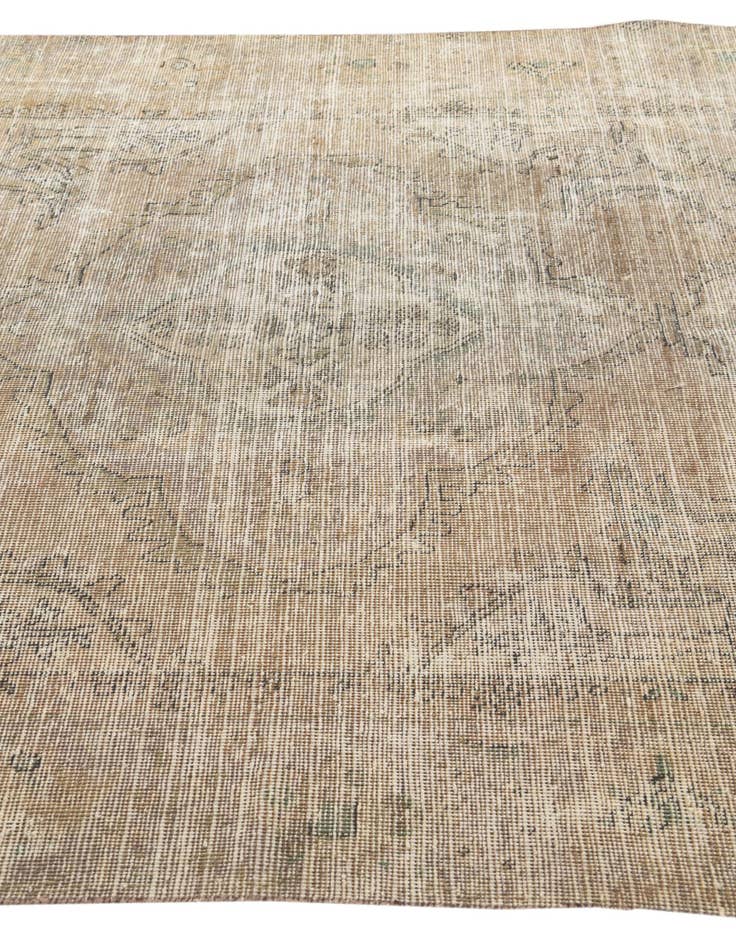 Detail image of 6' 2 x 9' 2  Hand Knotted Ultra Vintage Persian Wool Rug