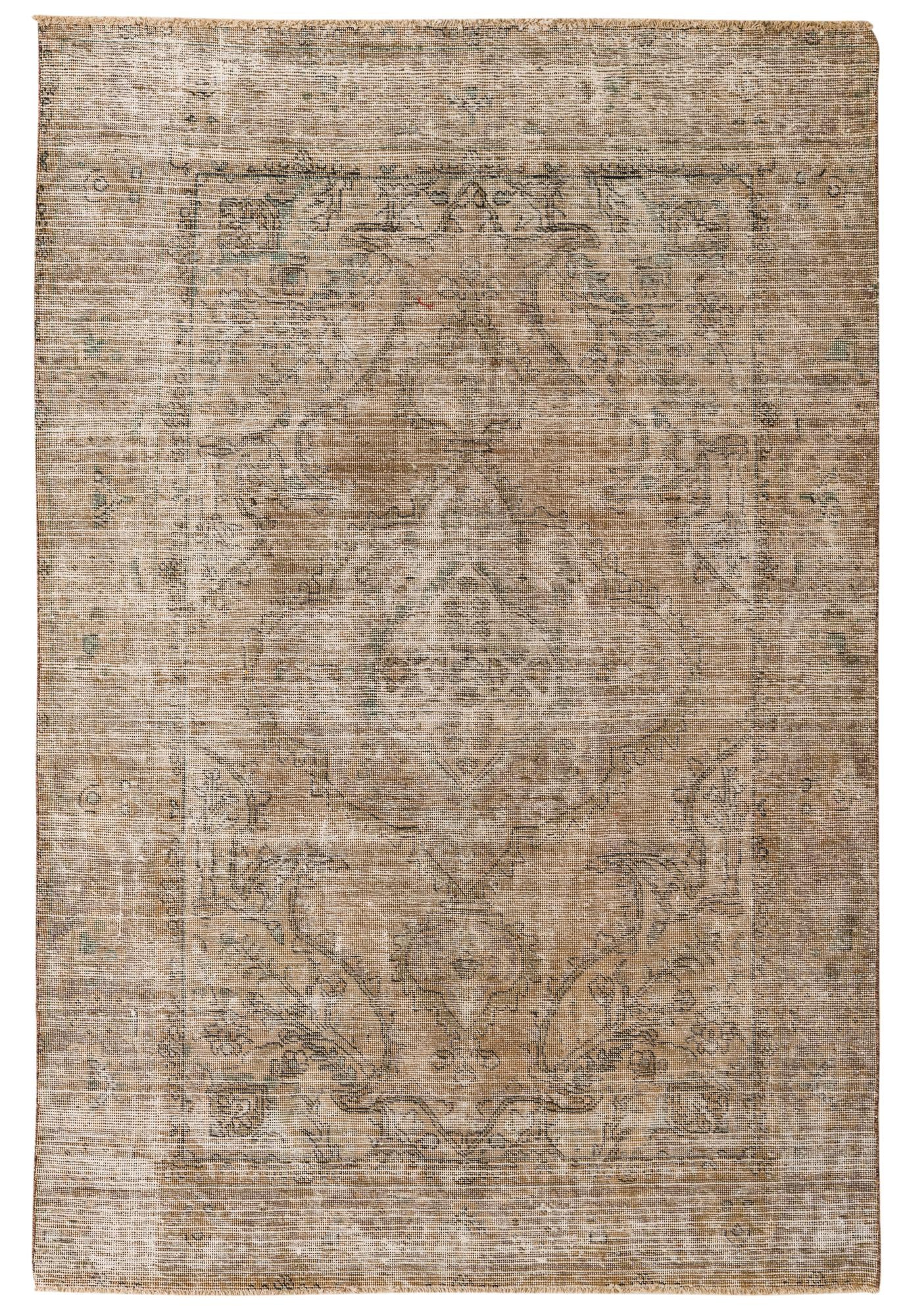 6' 2 x 9' 2 Hand Knotted Ultra Vintage Persian Wool Rug