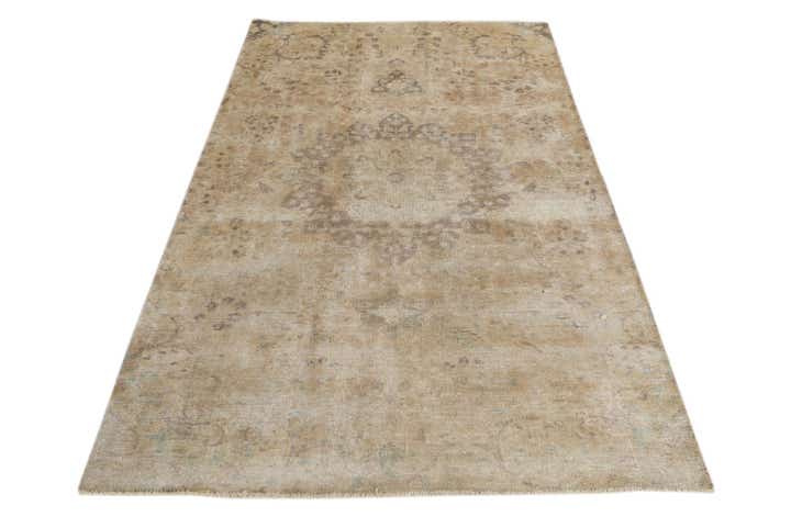 4' 6 x 7' 6 Hand Knotted Ultra Vintage Persian Wool Rug