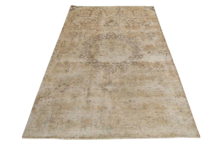 Detail image of 4' 6 x 7' 6 Hand Knotted Ultra Vintage Persian Wool Rug