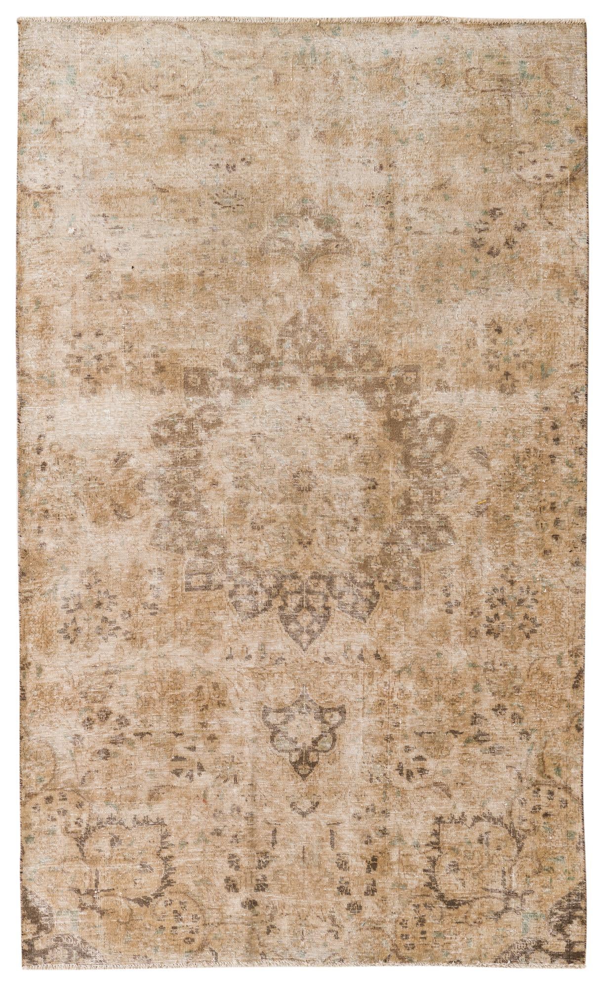 4' 6 x 7' 6 Hand Knotted Ultra Vintage Persian Wool Rug