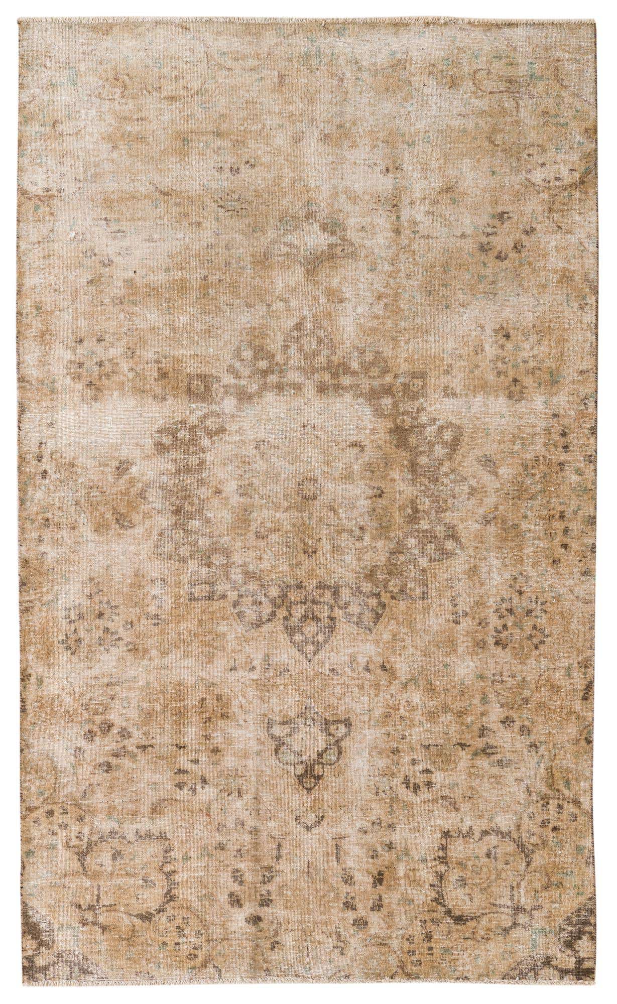 4' 6 x 7' 6 Hand Knotted Ultra Vintage Persian Wool Rug