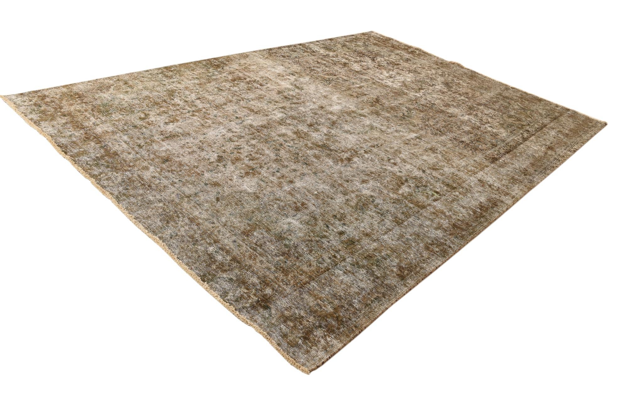 8' x 12' Hand Knotted Ultra Vintage Persian Wool Rug