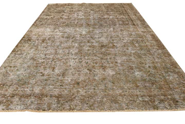 8' x 12' Hand Knotted Ultra Vintage Persian Wool Rug