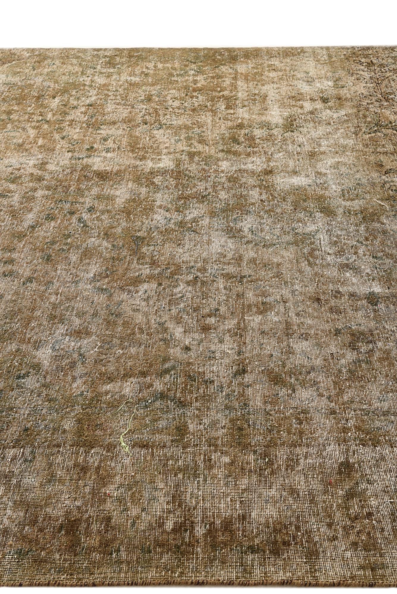 8' x 12' Hand Knotted Ultra Vintage Persian Wool Rug