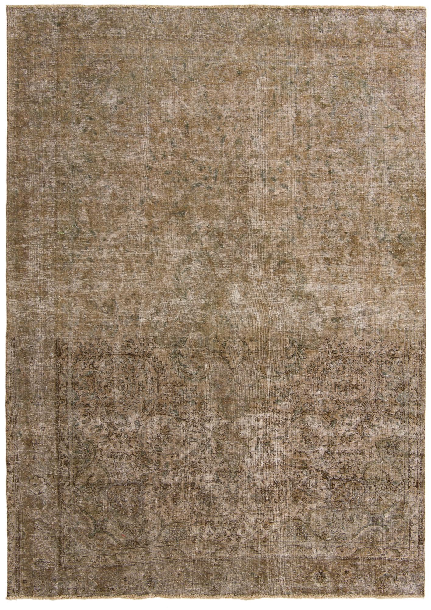 8' x 12' Hand Knotted Ultra Vintage Persian Wool Rug
