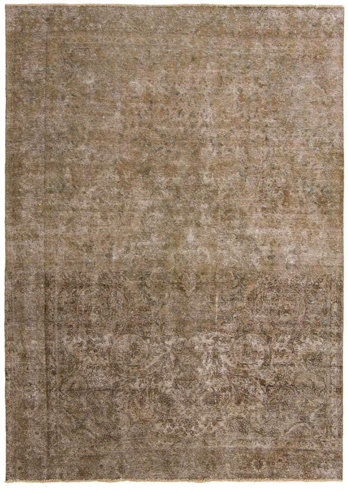 8' x 12' Hand Knotted Ultra Vintage Persian Wool Rug