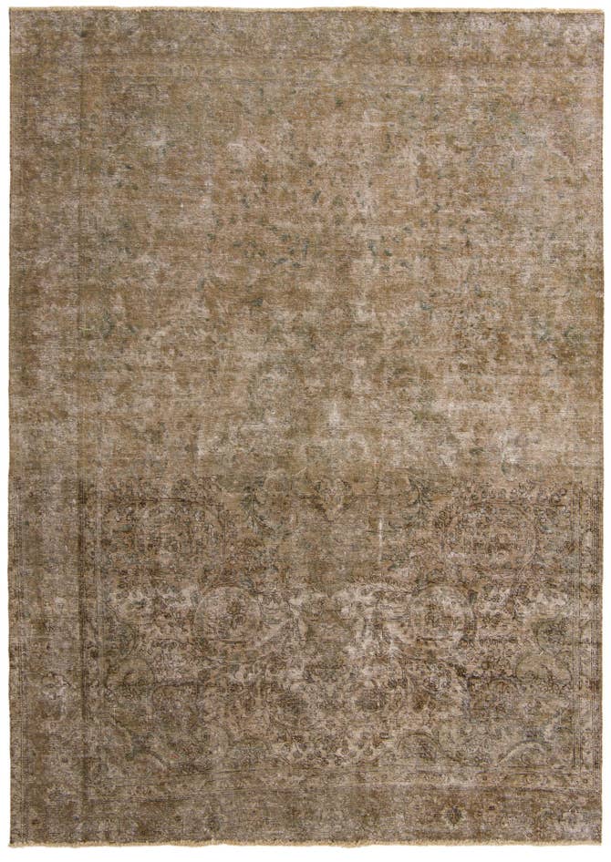 Detail image of 8' x 12' Hand Knotted Ultra Vintage Persian Wool Rug