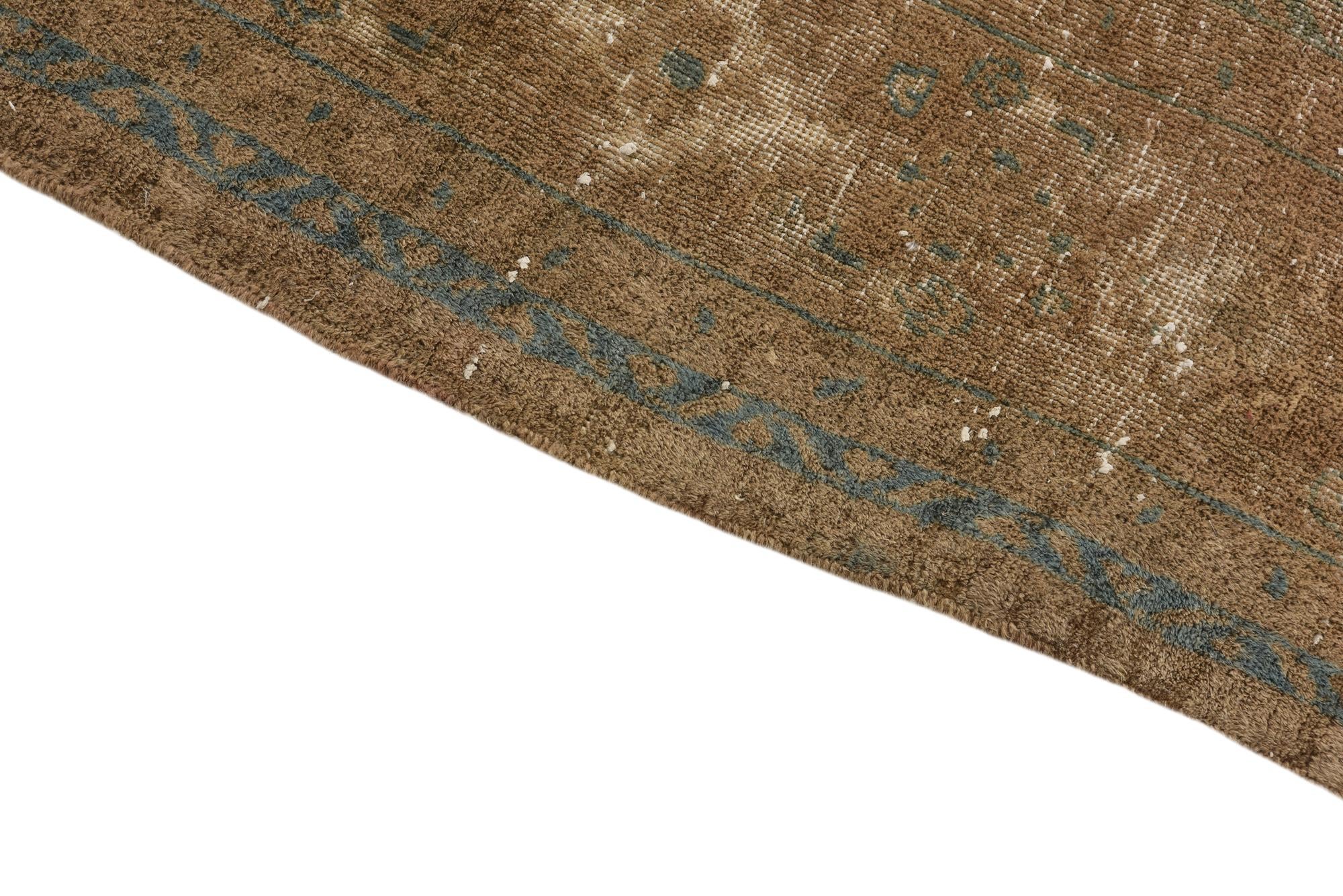 7' 2 x 10' 9 Hand Knotted Ultra Vintage Persian Wool Rug
