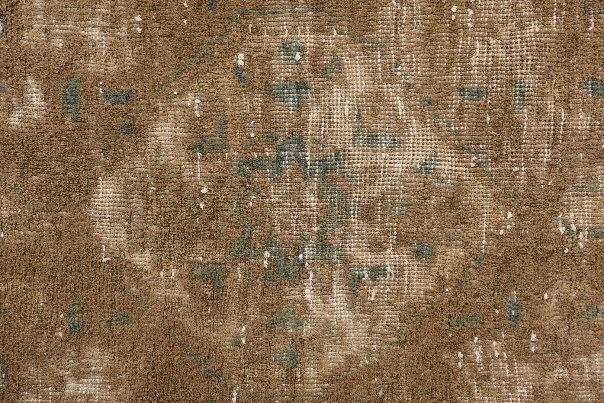 7' 2 x 10' 9 Hand Knotted Ultra Vintage Persian Wool Rug