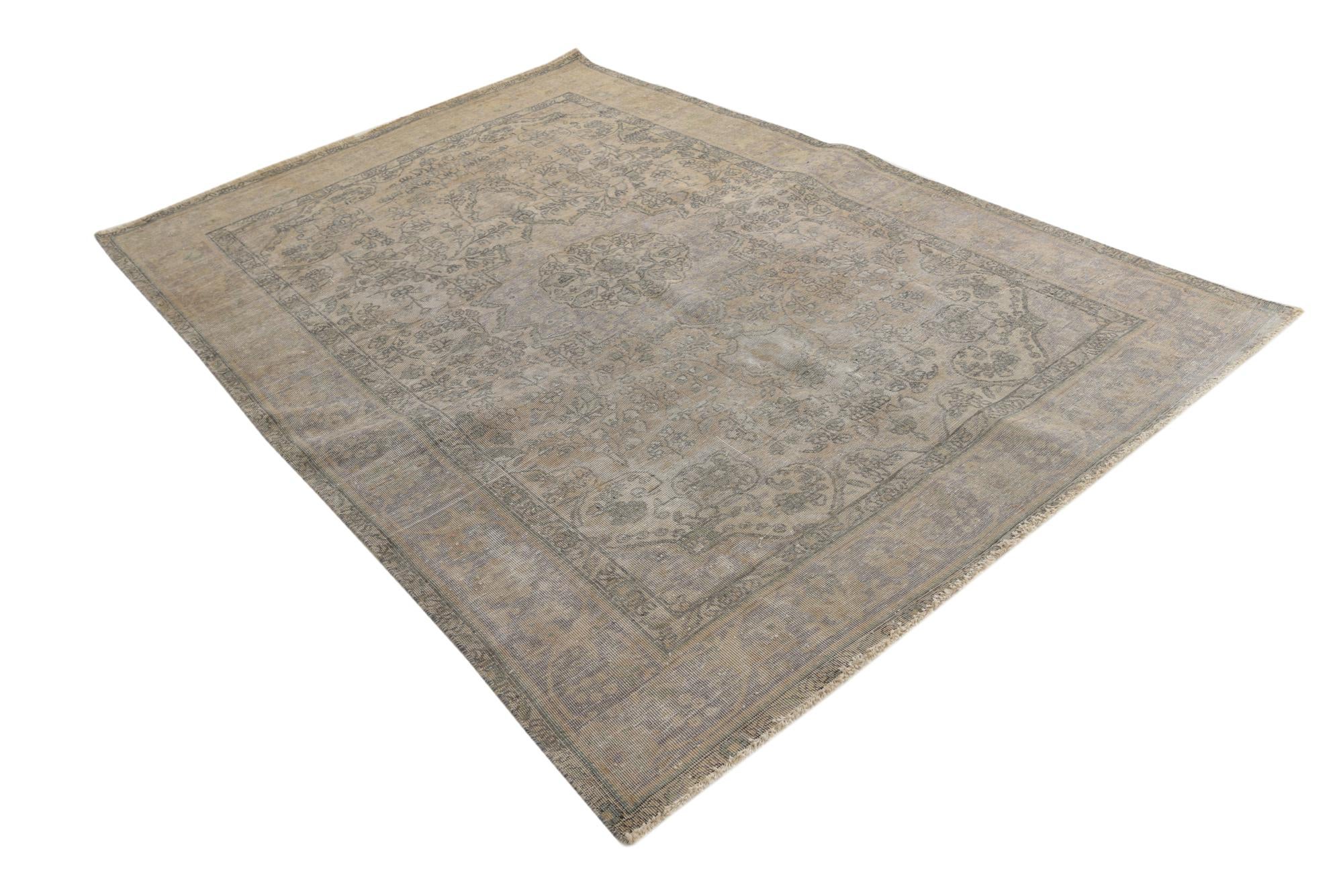 200cm x 290cm anudado a mano Ultra Vintage Alfombra Persa Lana
