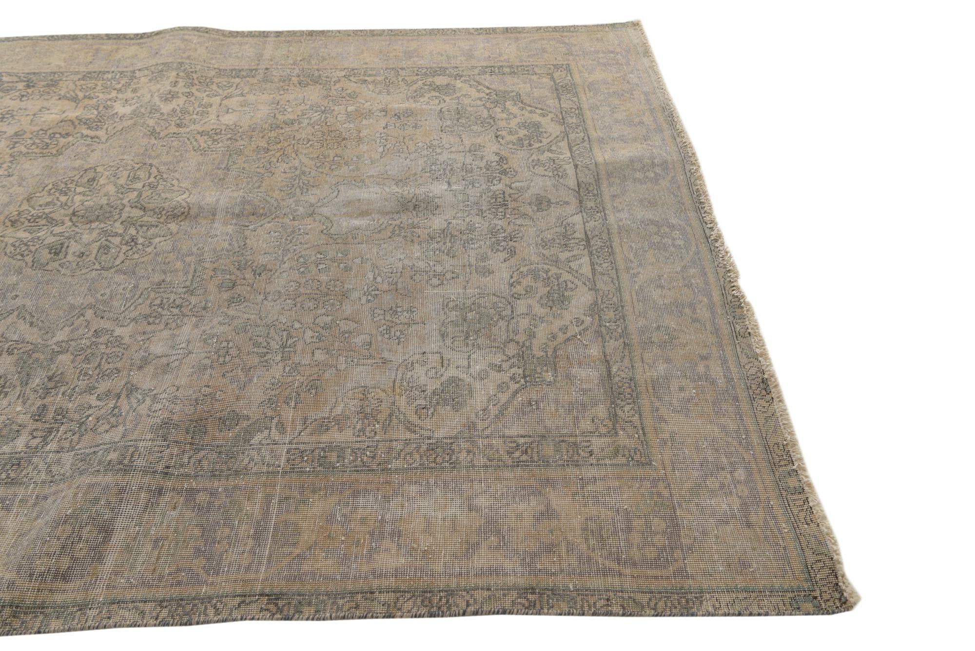 200cm x 290cm anudado a mano Ultra Vintage Alfombra Persa Lana