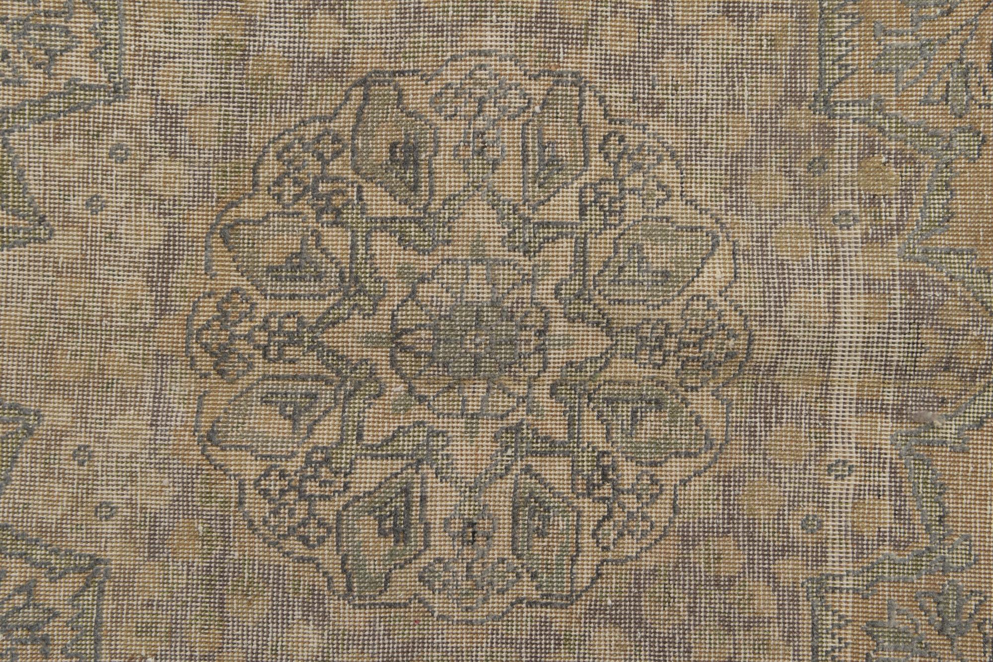 200cm x 290cm anudado a mano Ultra Vintage Alfombra Persa Lana