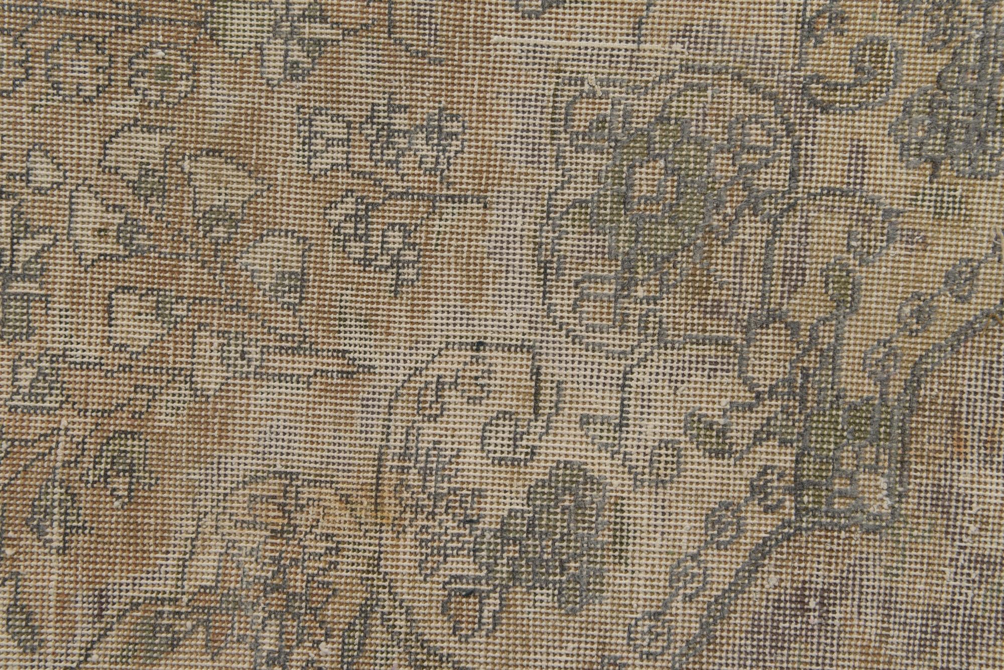 200cm x 290cm anudado a mano Ultra Vintage Alfombra Persa Lana