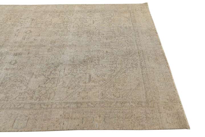 5' 9 x 9' Hand Knotted Ultra Vintage Persian Wool Rug