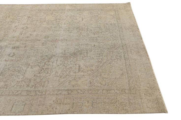 Detail image of 5' 9 x 9' Hand Knotted Ultra Vintage Persian Wool Rug