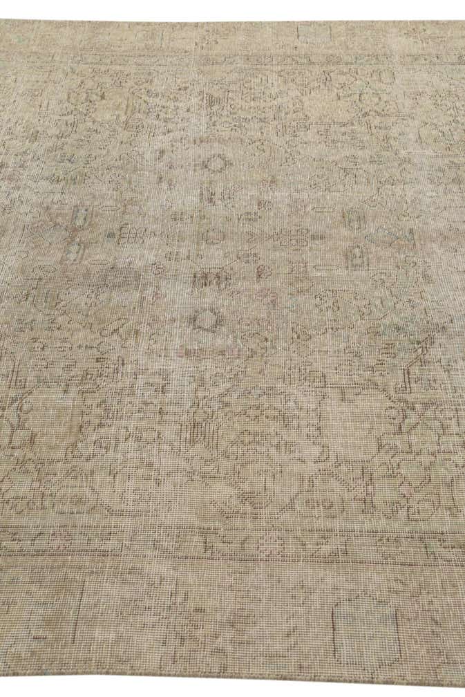5' 9 x 9' Hand Knotted Ultra Vintage Persian Wool Rug