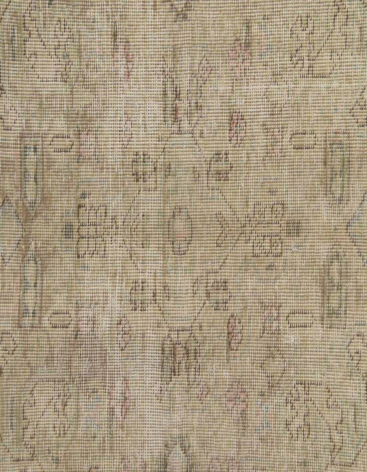 Detail image of 5' 9 x 9'  Hand Knotted Ultra Vintage Persian Wool Rug