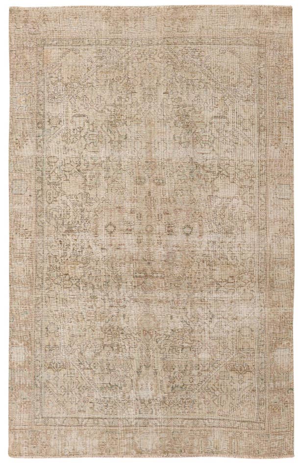 Detail image of 5' 9 x 9' Hand Knotted Ultra Vintage Persian Wool Rug