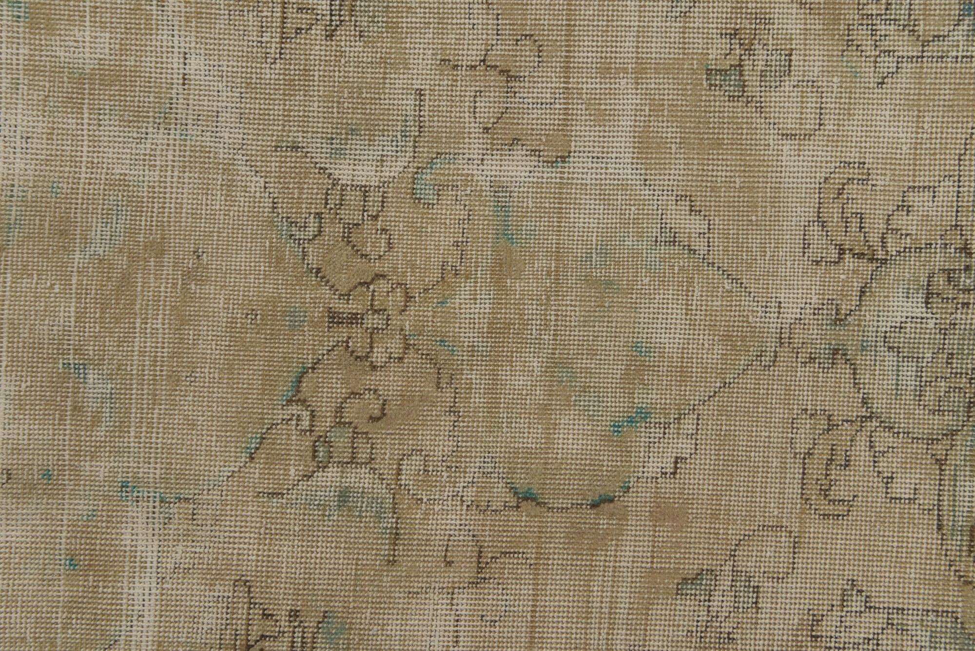 5' x 6' 9 Hand Knotted Ultra Vintage Persian Wool Rug