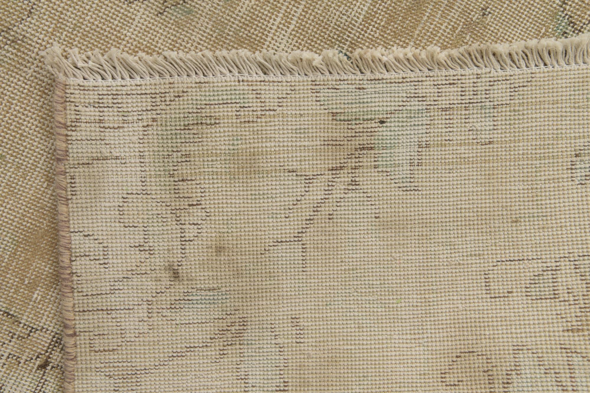 5' x 6' 9 Hand Knotted Ultra Vintage Persian Wool Rug