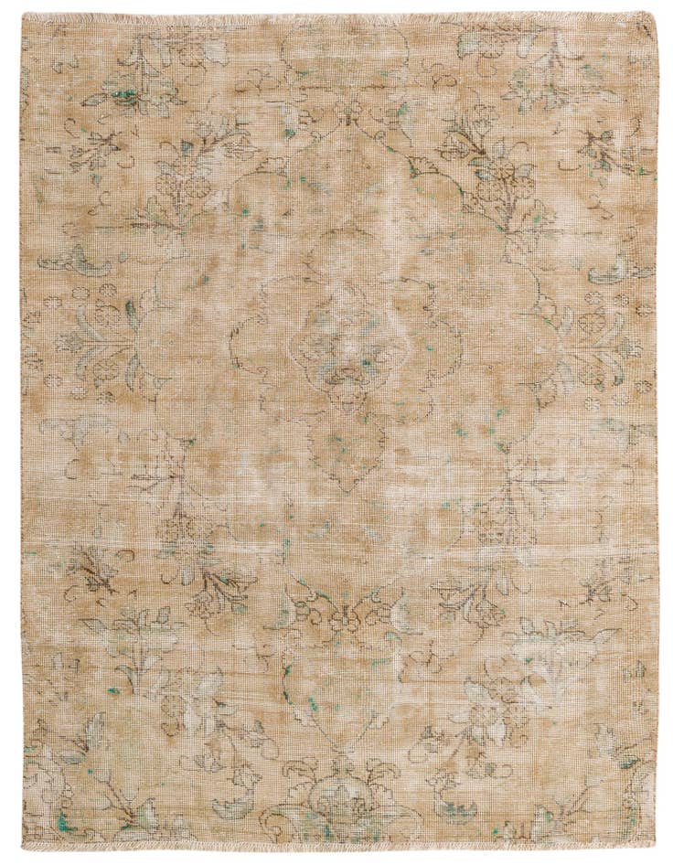 Detail image of 5' x 6' 9 Hand Knotted Ultra Vintage Persian Wool Rug