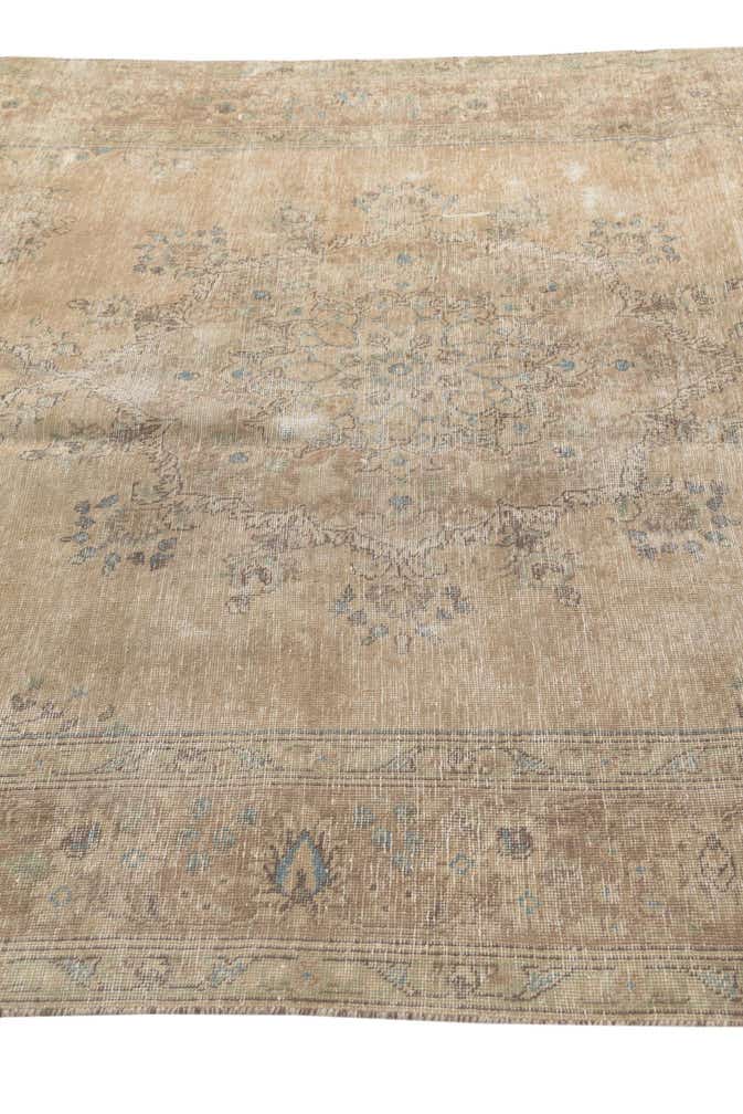 6' 4 x 9' 6 Hand Knotted Ultra Vintage Persian Wool Rug