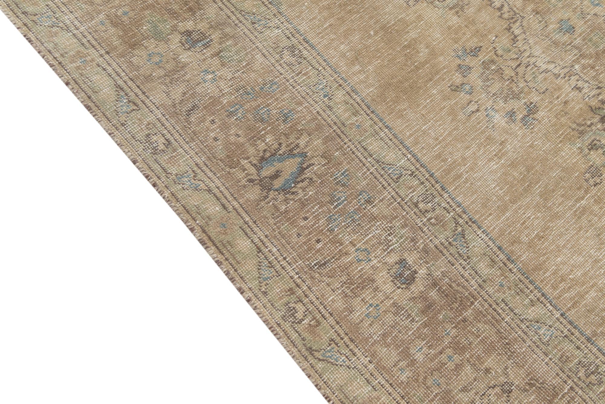 6' 4 x 9' 6 Hand Knotted Ultra Vintage Persian Wool Rug