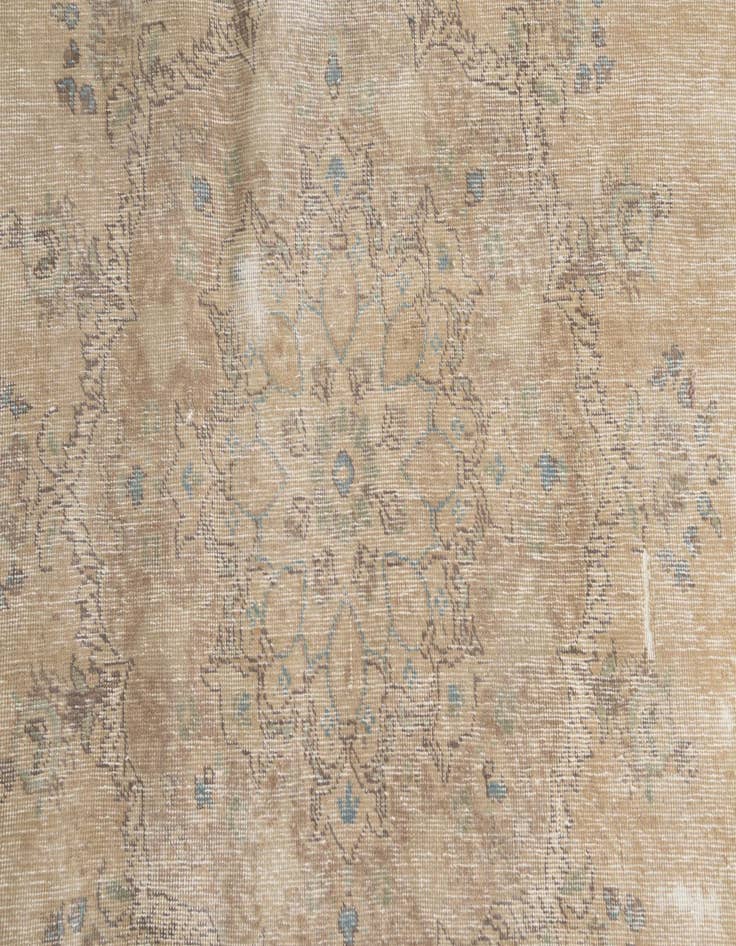Detail image of 6' 4 x 9' 6  Hand Knotted Ultra Vintage Persian Wool Rug