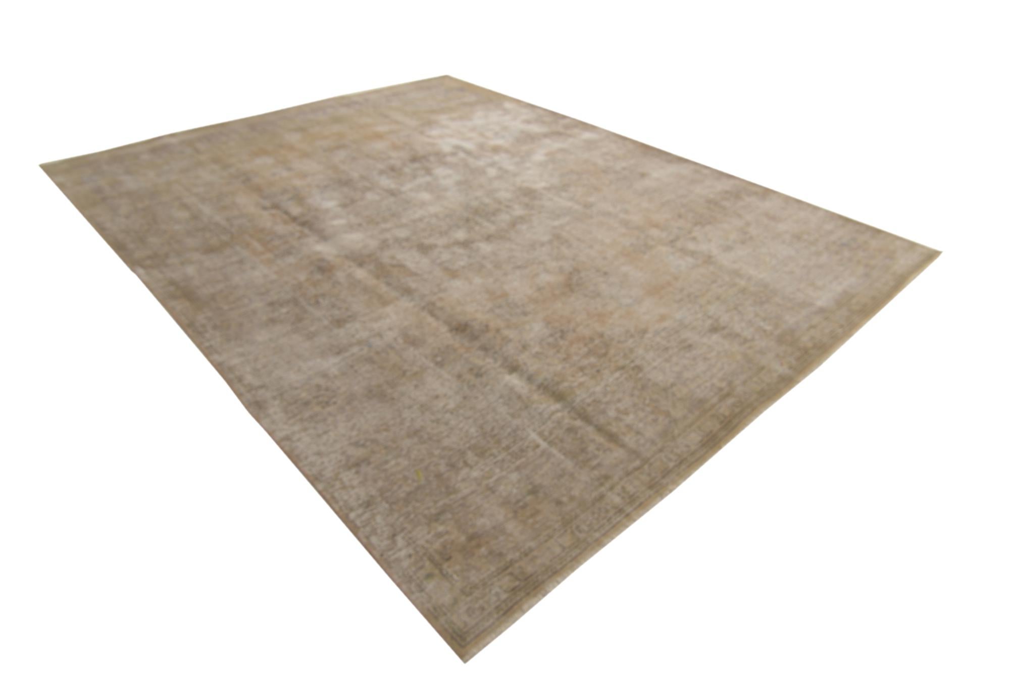 9' 4 x 12' 2 Hand Knotted Ultra Vintage Persian Wool Rug