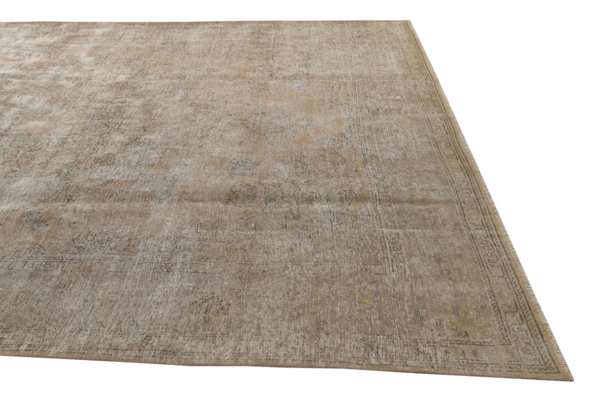 9' 4 x 12' 2 Hand Knotted Ultra Vintage Persian Wool Rug
