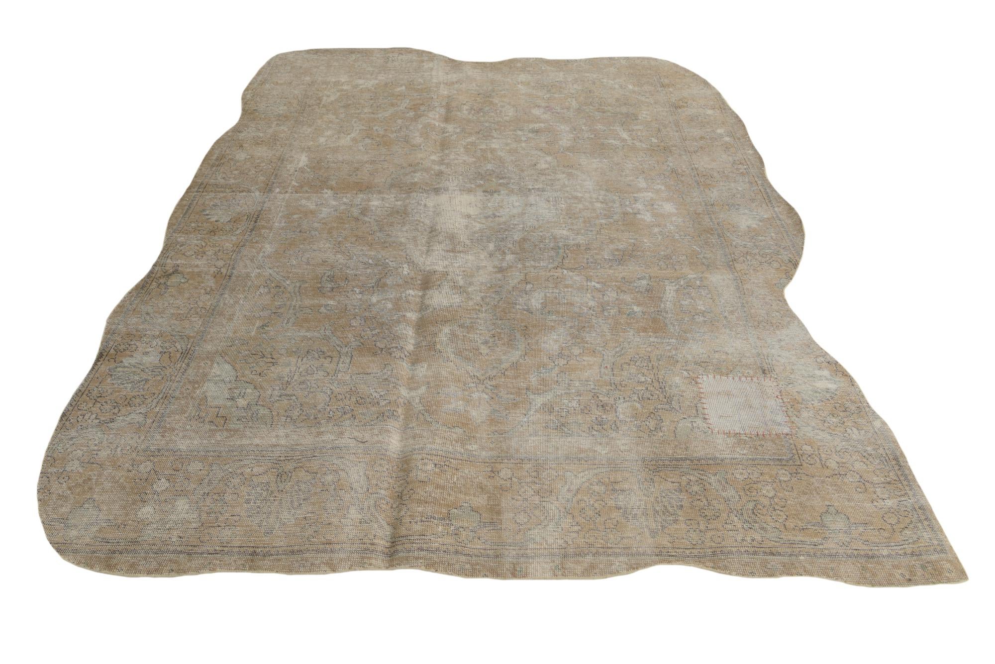 6' 5 x 8' 10 Hand Knotted Ultra Vintage Persian Wool Rug
