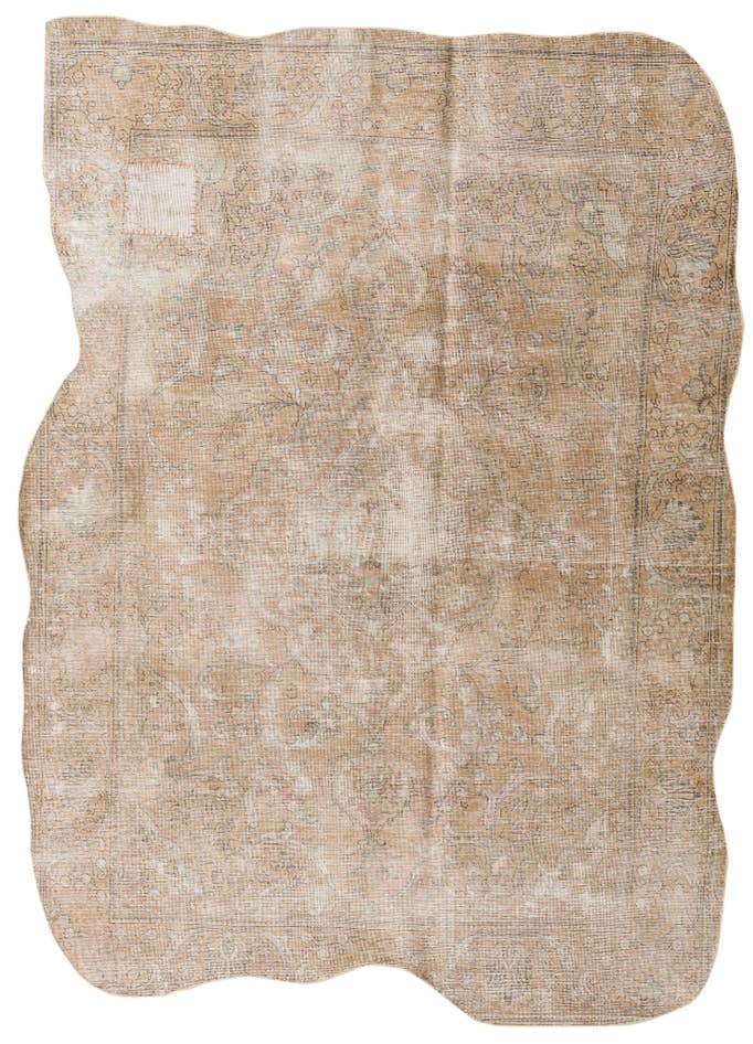 Detail image of 6' 5 x 8' 10 Hand Knotted Ultra Vintage Persian Wool Rug