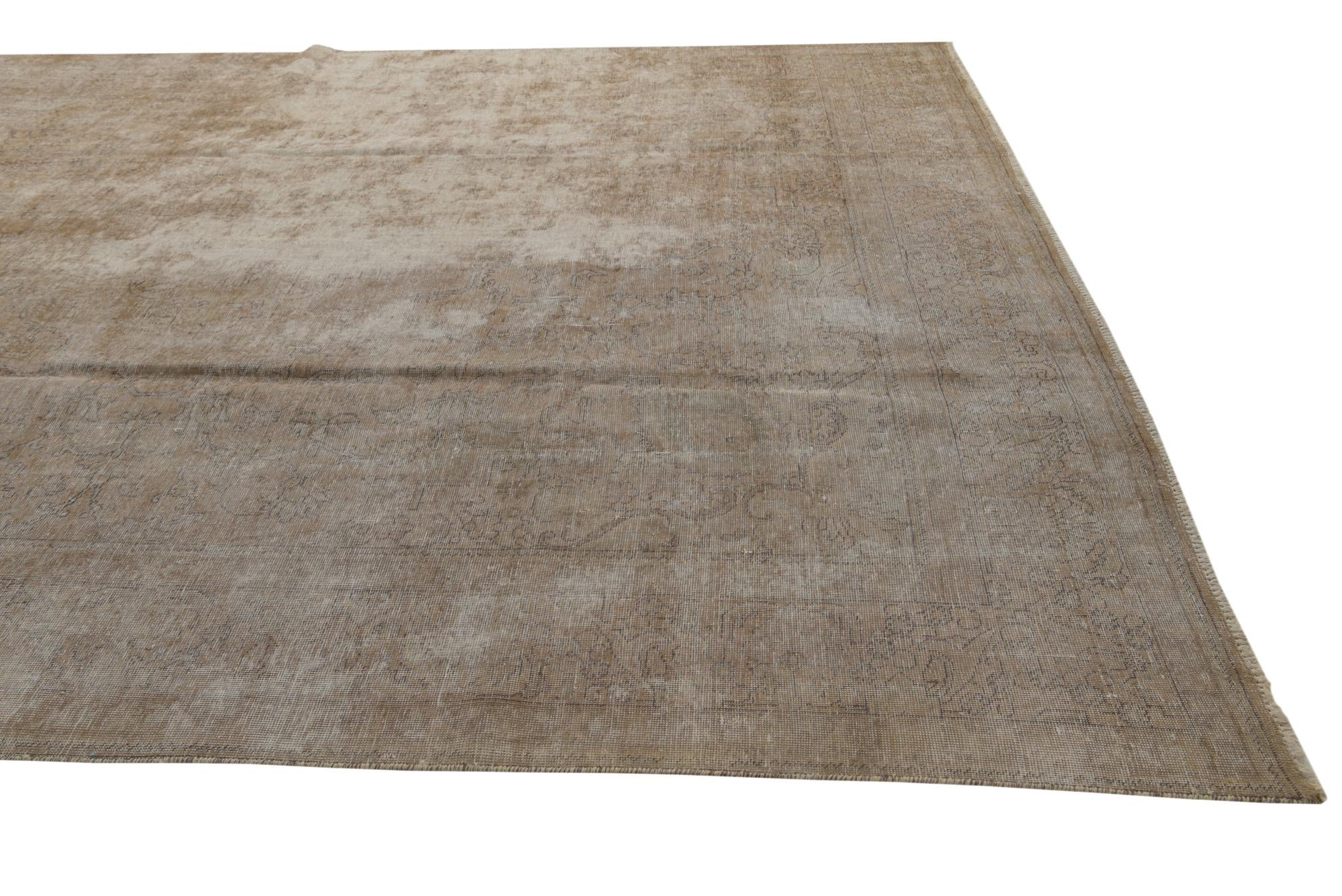 9' 10 x 12' 6 Hand Knotted Ultra Vintage Persian Wool Rug