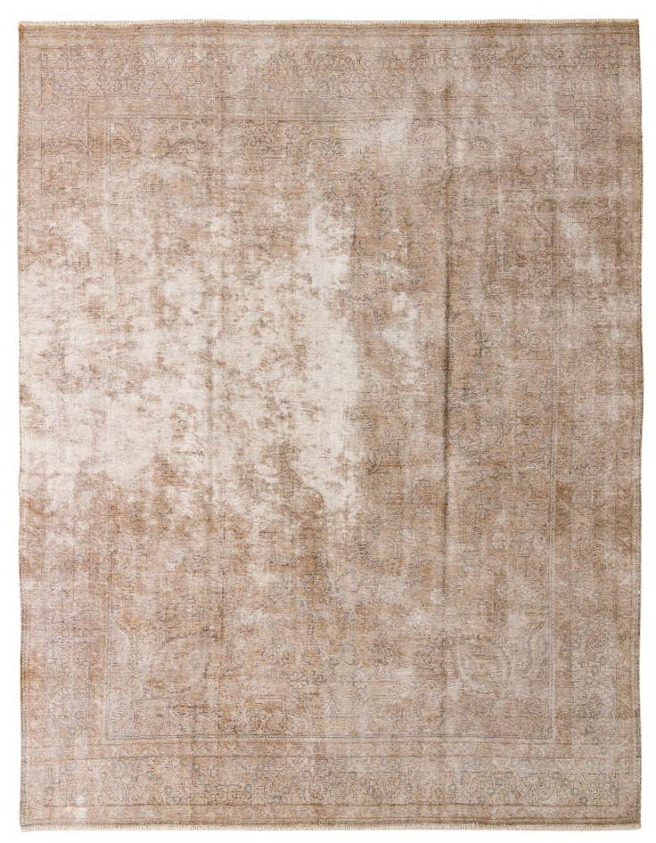 Detail image of 9' 10 x 12' 6 Hand Knotted Ultra Vintage Persian Wool Rug