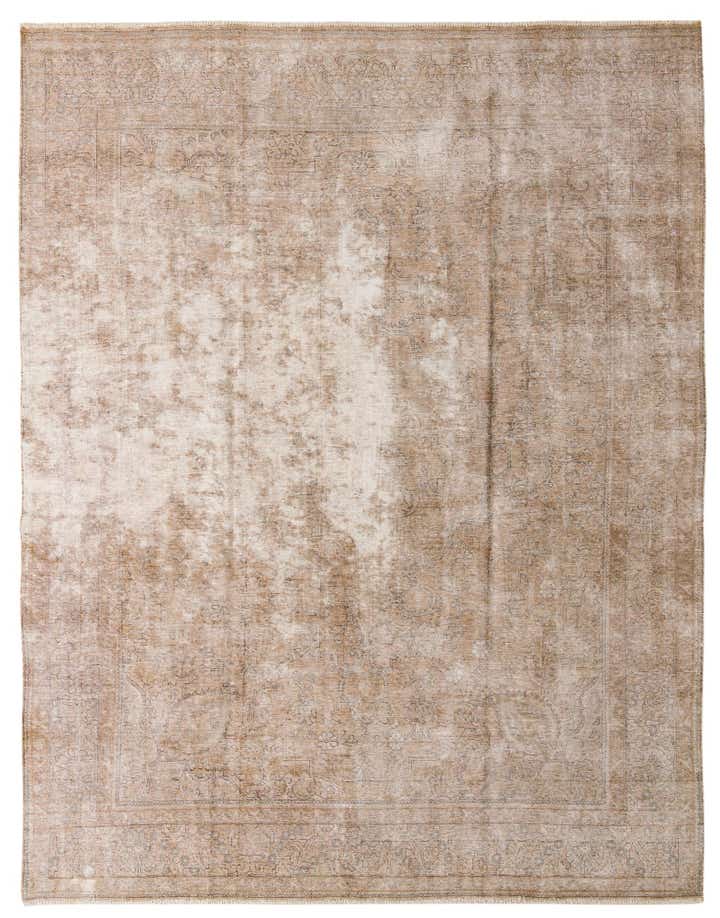 9' 10 x 12' 6 Hand Knotted Ultra Vintage Persian Wool Rug