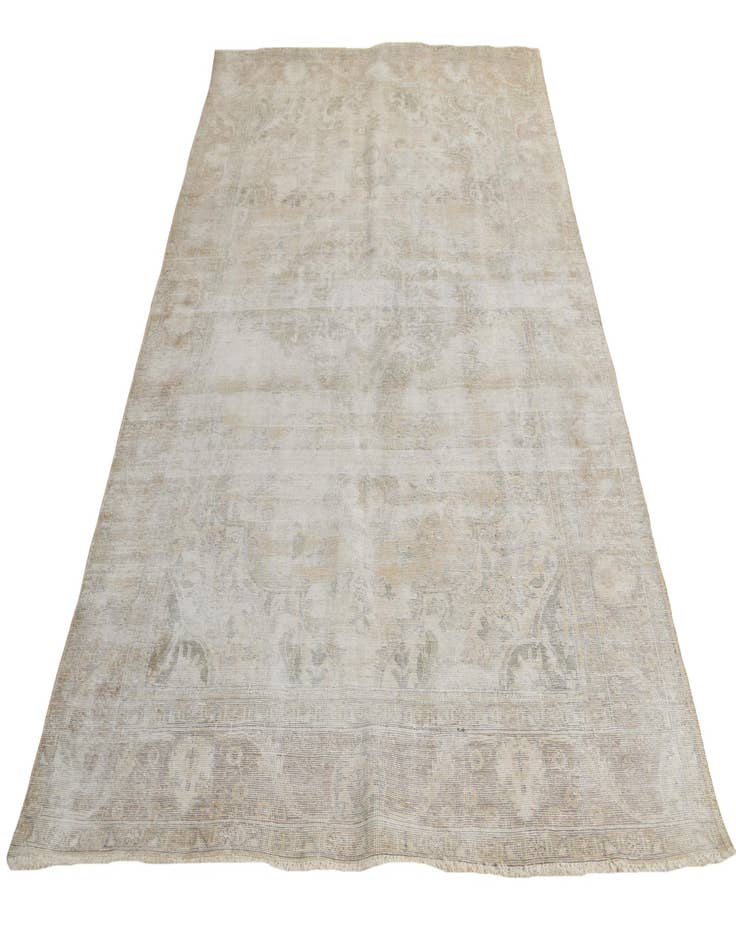 Detail image of 6' 5 x 9' 1  Hand Knotted Ultra Vintage Persian Wool Rug