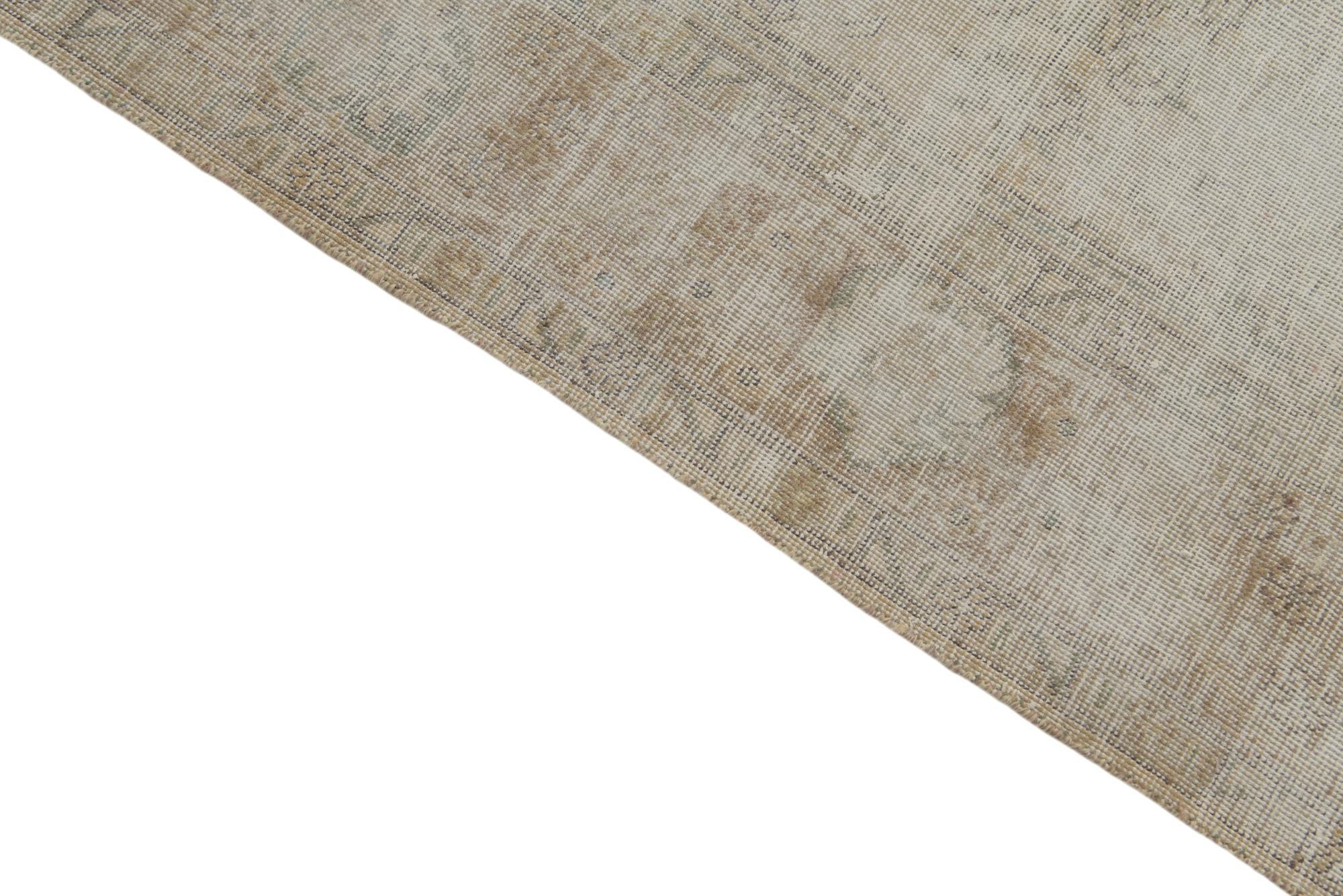 6' 5 x 9' 1 Hand Knotted Ultra Vintage Persian Wool Rug