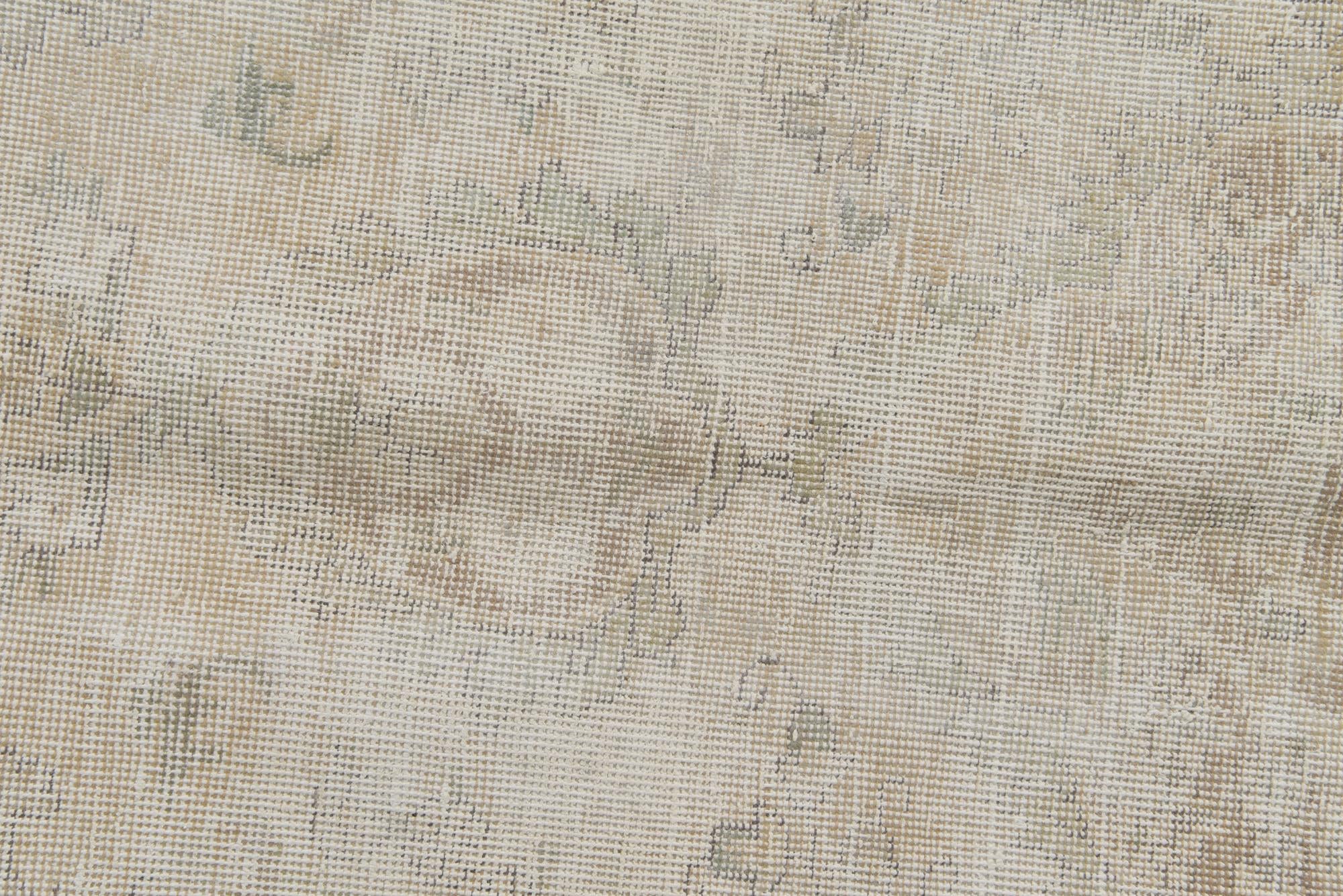 6' 5 x 9' 1 Hand Knotted Ultra Vintage Persian Wool Rug